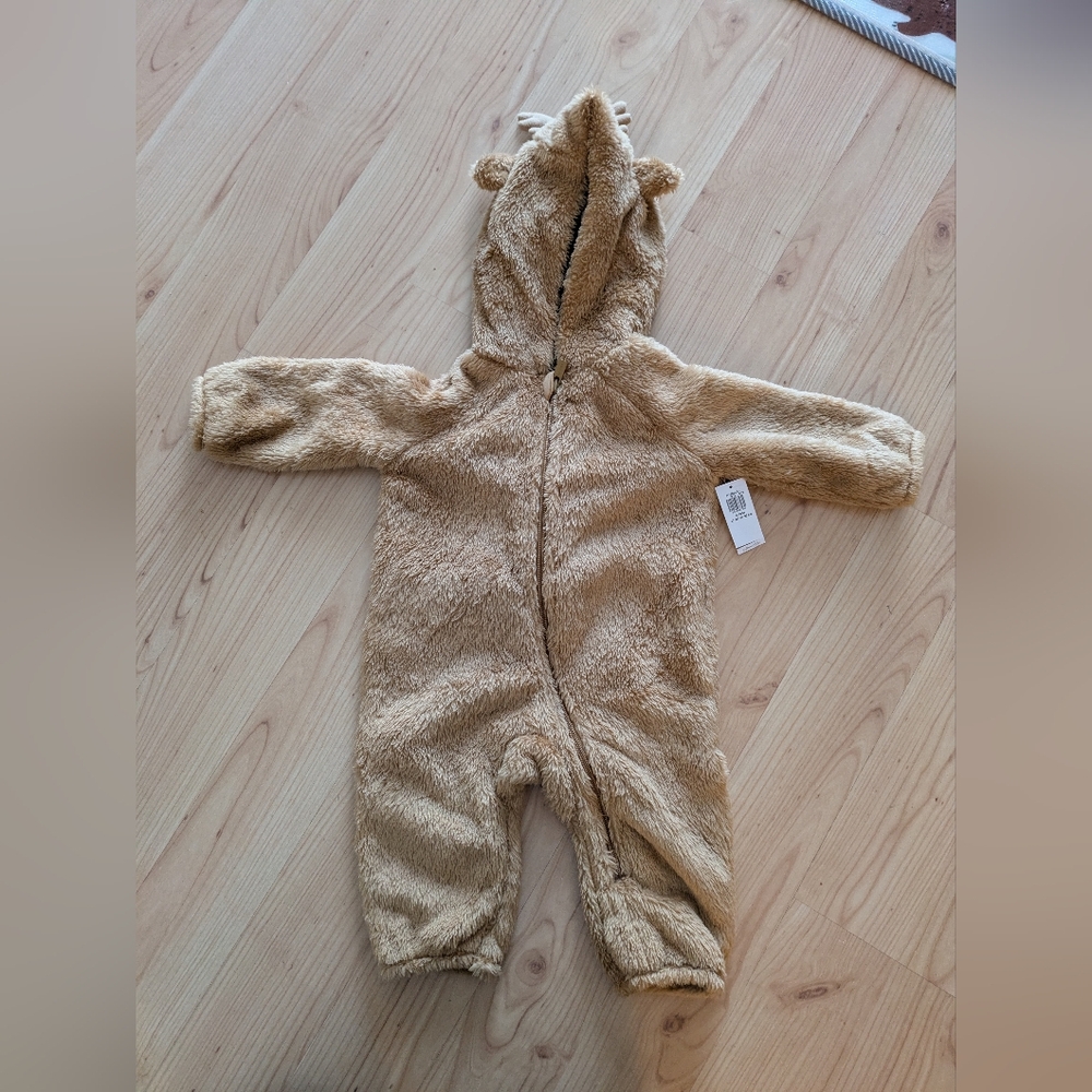 NWT brown reindeer onesie